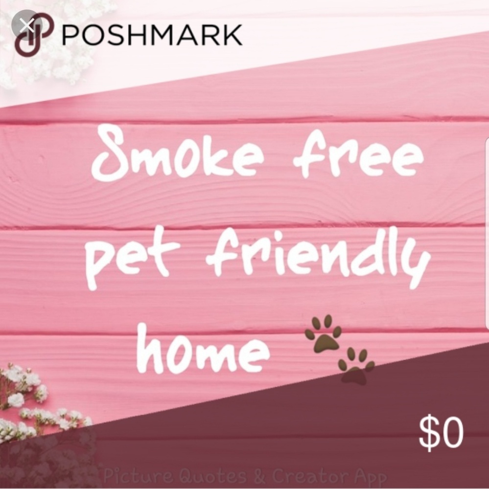 All items are kept in a smoke free home